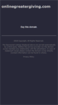 Mobile Screenshot of onlinegreatergiving.com